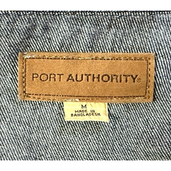 Dallas Mavericks Mavs Jean Jacket MEDIUM Embroidered Denim Trucker Dark Wash NBA - Picture 7 of 8